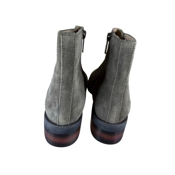 Abeo | Shoes | Euc Abeo Biosystem Leya Suede Bootie | Poshmark NEW ABEO Leather Ankle Boots Women’s 9 Gray Suede Comfort Orthotic Zip Booties